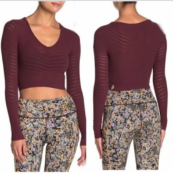 NEW $88 Free People Gone Adrift Long Sleeve - Picture 1 of 12